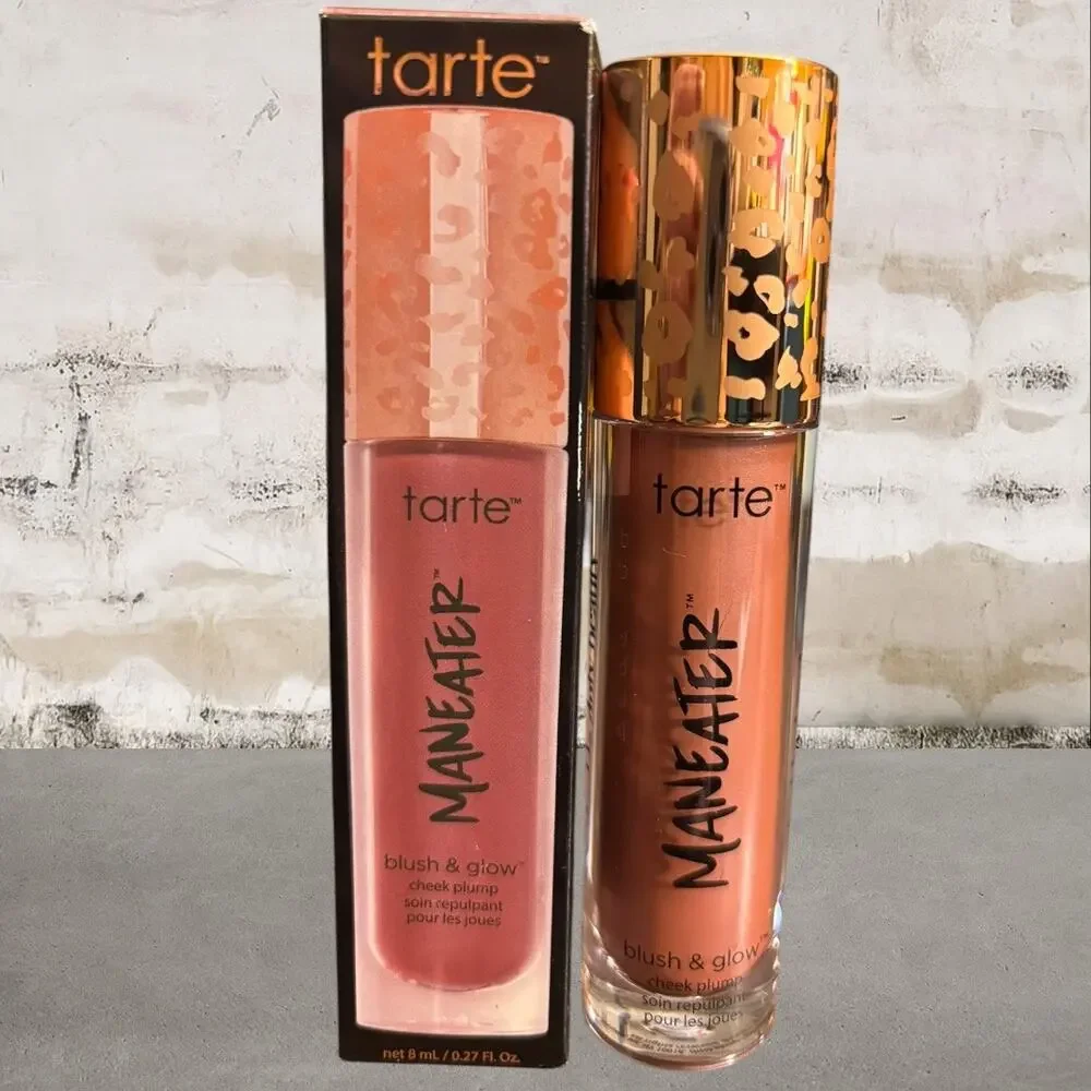 Tarte Maneater $29 MSRP Blush & Glow Cheek Plump in Raspberry NIB